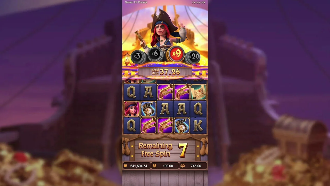 赏金女王游戏试玩模拟器界面